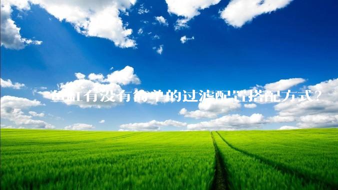 鱼缸有没有简单的过滤配置搭配方式？